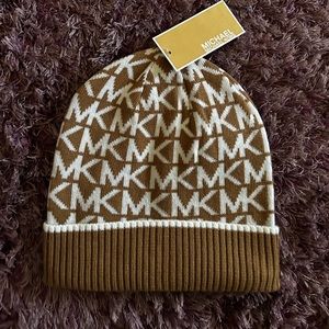 Tan Michael Kors Monogram hat